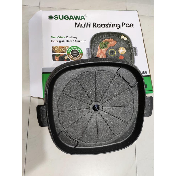 Sugawa Multi Roasting BBQ Pan Cookware Multifunction 4 Layers Stick
