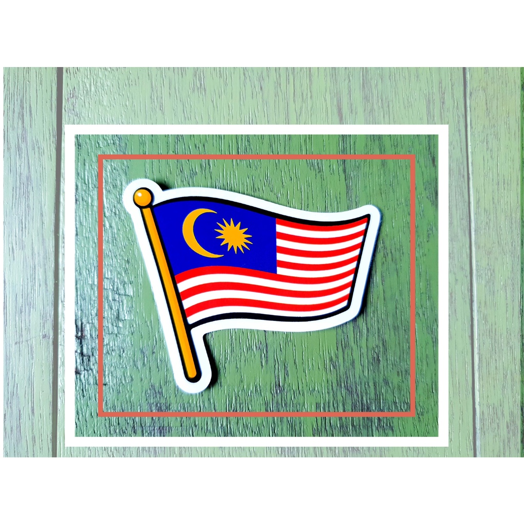 Malaysia FLAG Sticker Sticker Malaysia Jalur Gemilang Waterproof