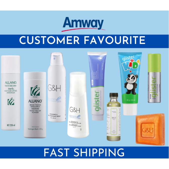 AMWAY G&H DEODORANT & ANTI PERSPIRANT ROLL ON / SPRAY / GLISTER