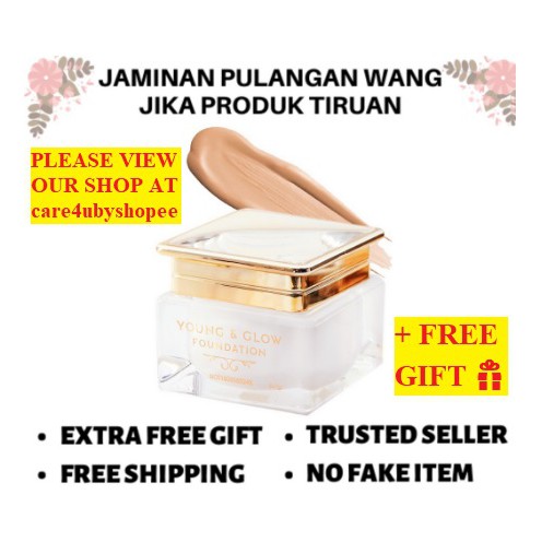 Neelofa Young Glow Foundation 100 Original From Hq Free Gift