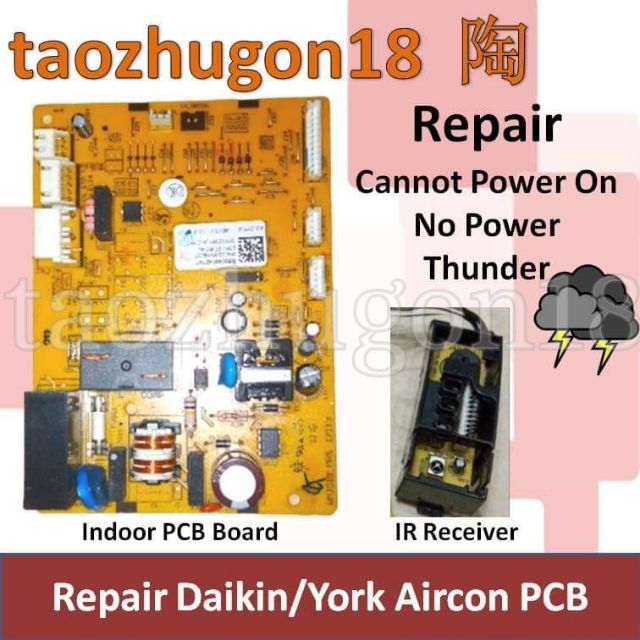 (Repair Service Only) Daikin York Aircon Air Conditioner Indoor PCB