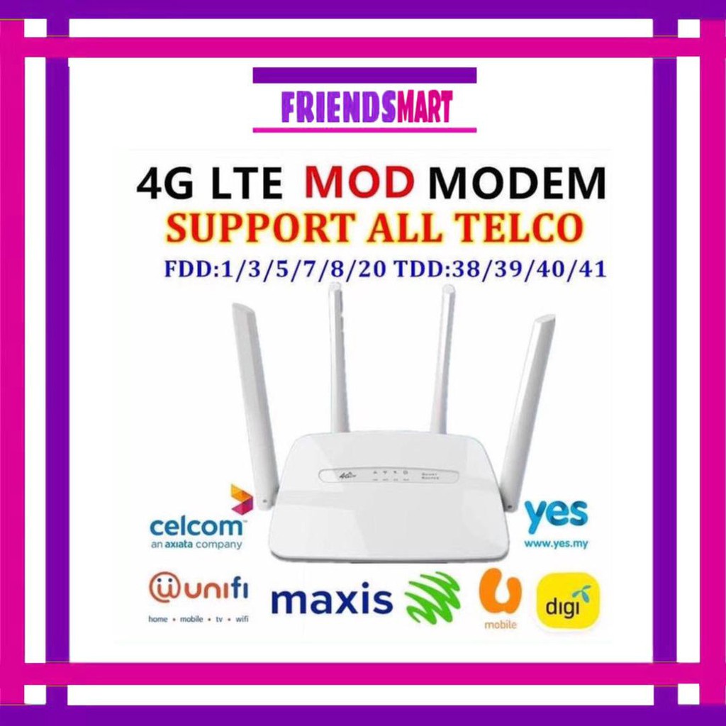 Ship Everyday Modified Unlimited 2021 Version Hotspot 4g Lte Modem Router Mod Wifi Unlock All Telco Shopee Malaysia