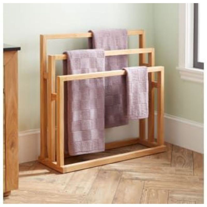 SOLID WOOD Towel Hanger Towel Rack Clothes Drying Rack Clothes Hanger ...