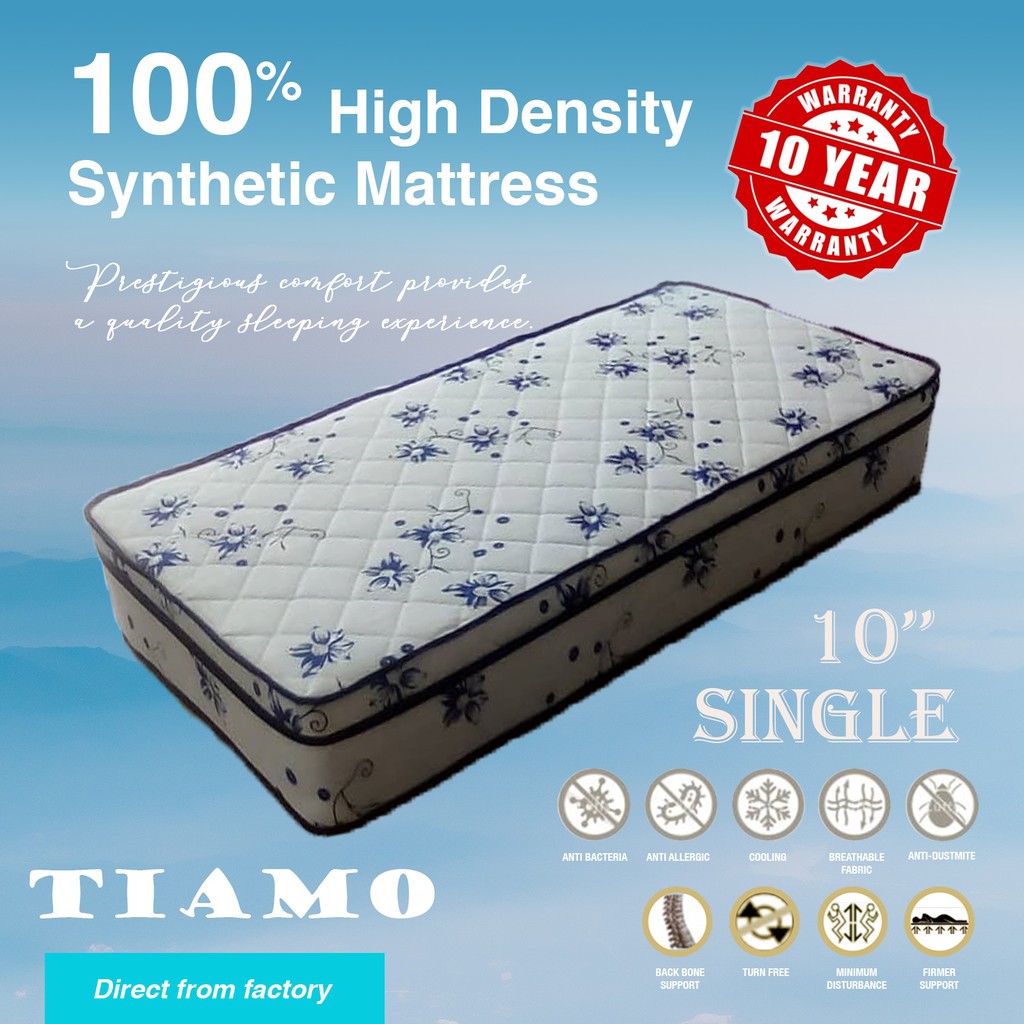 Single Synthetic Mattress (10 Inch) Shopee Malaysia