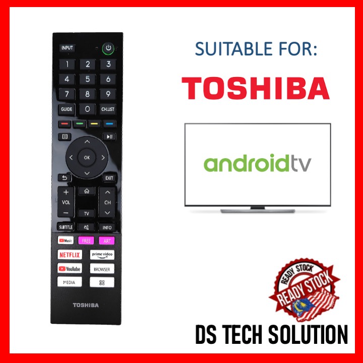 TOSHIBA ANDROID TV SMART TV REMOTE CONTROL M'SIA STOCK] REPLACEMENT ...