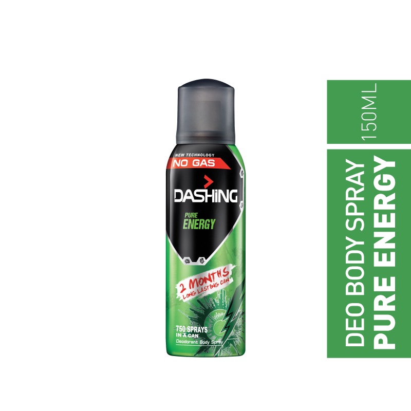 Dashing Deodorant Perfume Body Spray Pure Energy Adventurer 150ml