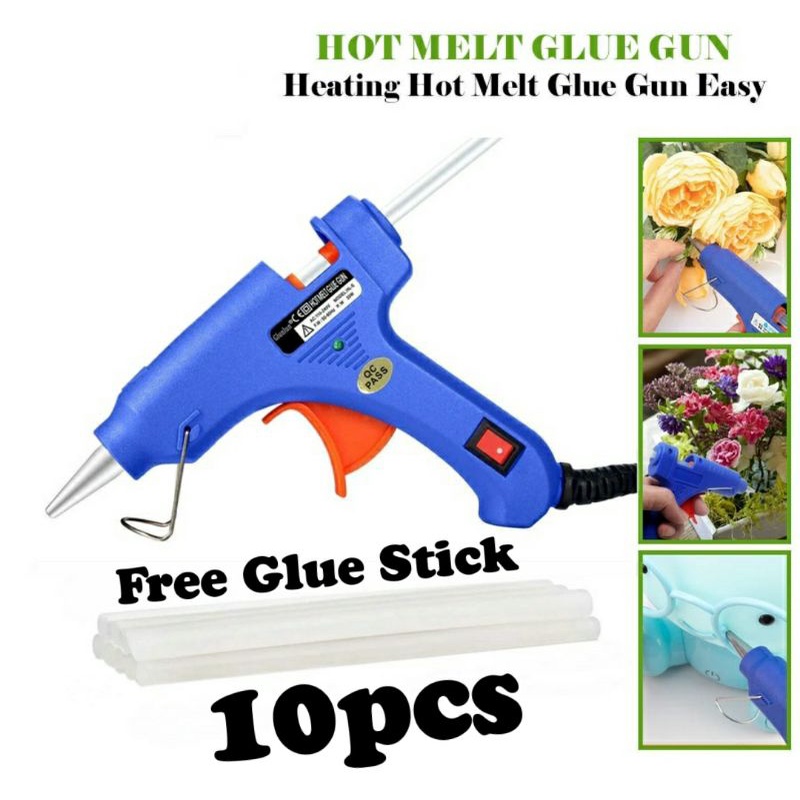 Hot Melt Glue Gun (Free 10pcs Glue Stick) Shopee Malaysia