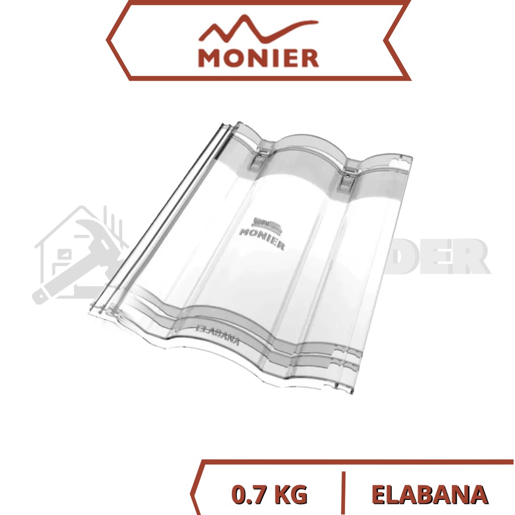 MONIER Elabana Toplight Roofing Tiles Transparent  Roof 