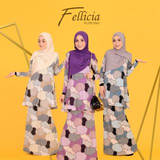  BAJU  KURUNG  TAK  PERLU  GOSOK  FELLICIA BY SABELLA Shopee 