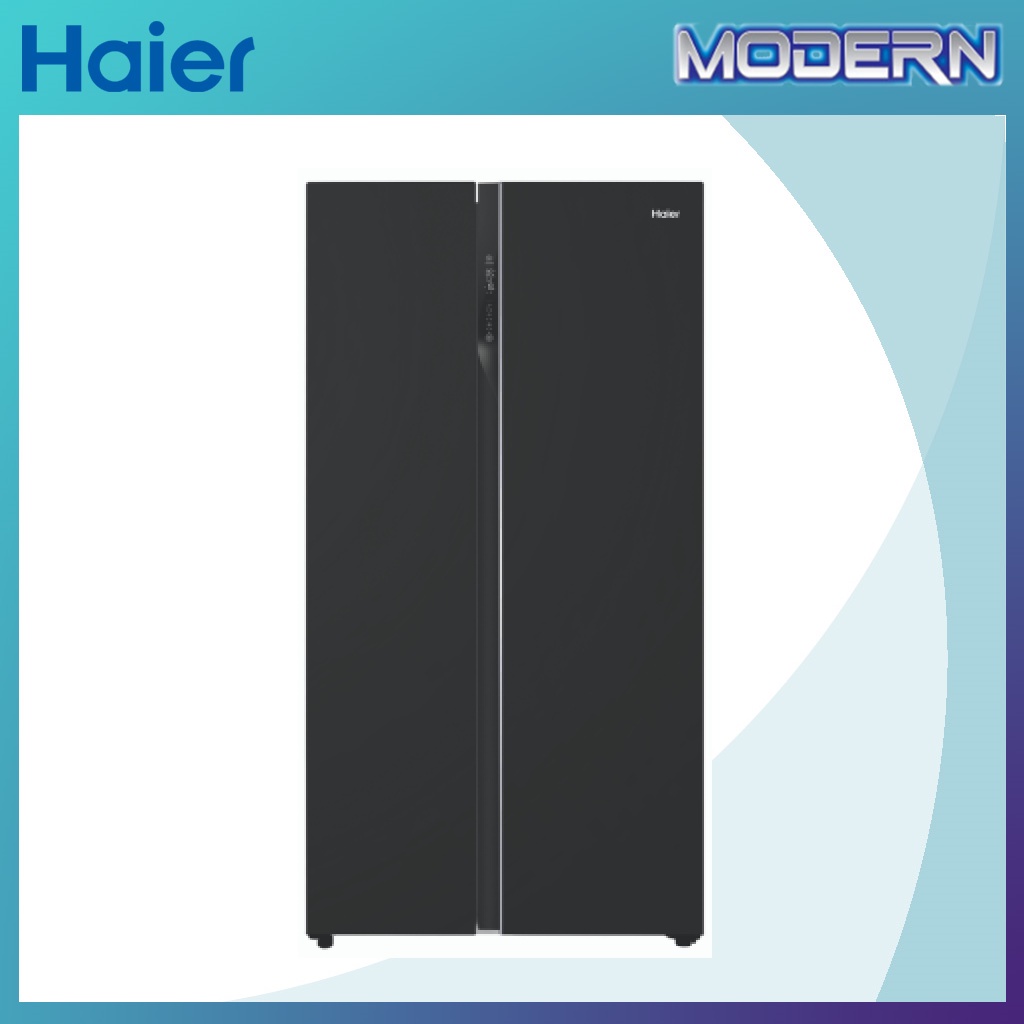 HAIER 628L SIDE BY SIDE GLASS SERIES INVERTER FRIDGE REFRIGERATOR HRF619SI(B) Shopee Malaysia