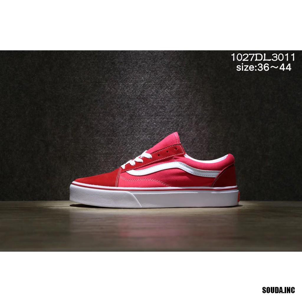 vans shoes color red