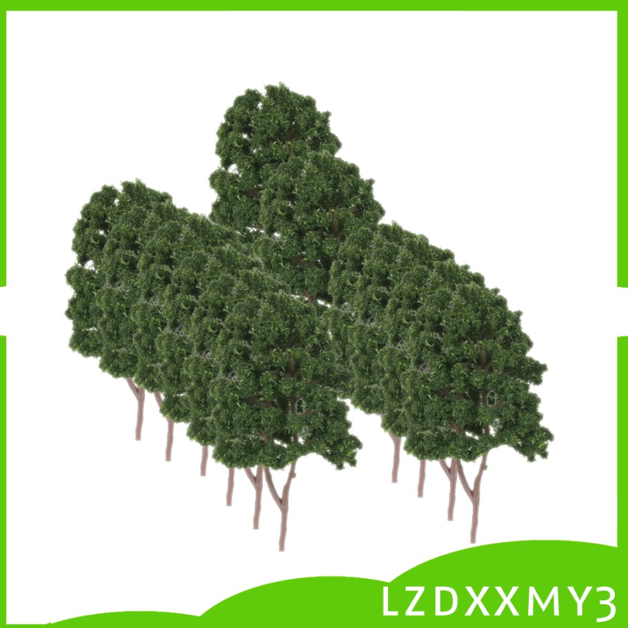 Lovoski] 20pcs Model Trees Layout Train Railway Buildings Diorama Scene 1:150 N Scale