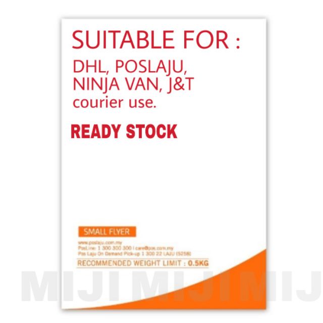 (50pcs) Courier Bag Flyer With pocket Size S M L XL Shopee Malaysia