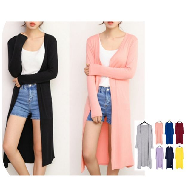 long cardigan shopee
