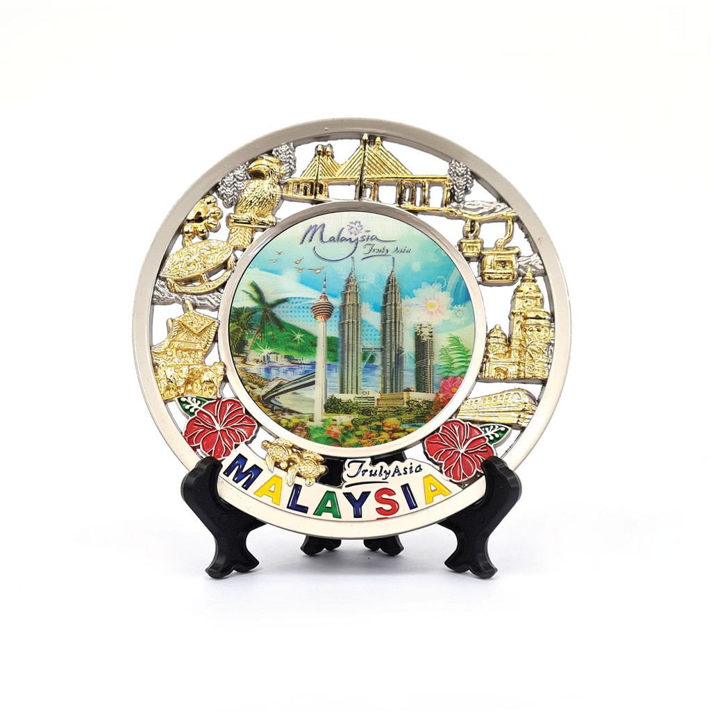 Malaysia Souvenir Plate/Ole-Ole Malaysia/KL Plate/Malaysia Landmark Souvenir/KL Tower/KLCC Plate/Ole-Ole Malaysia