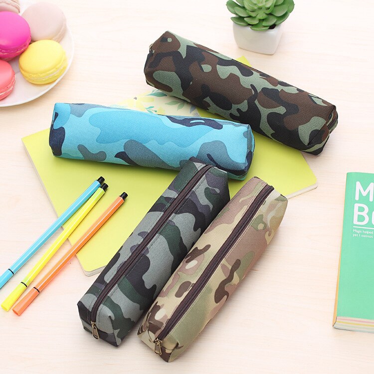 1pc Camouflage military boy school pencil case pen bag stationery pencil bags school supplies stationery bag