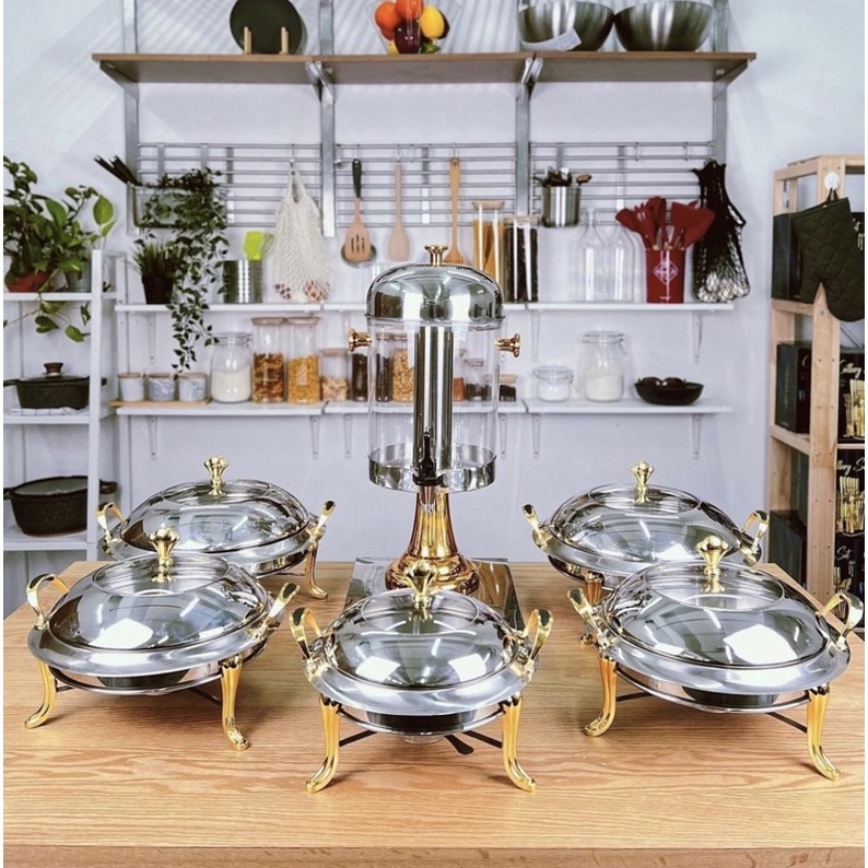 set chafing dishes buffet tray 6pcs