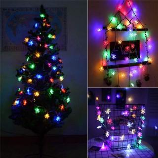 3M 20 LED Snowflake & Star String Lights / USB & Battery ...