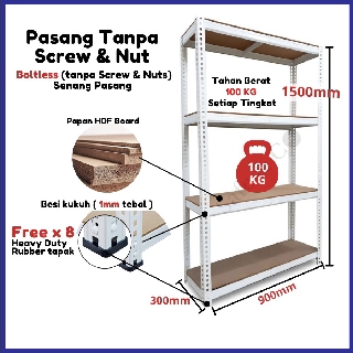  Rak  besi  Serbaguna Rak  Besi  Boltless Rack DIY  Rack 