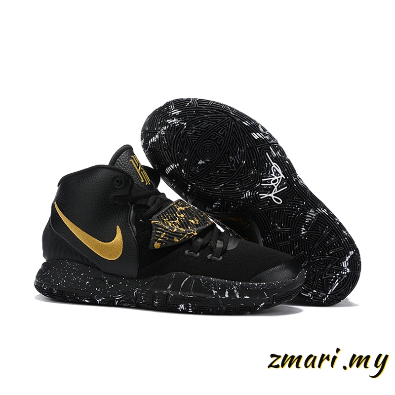 kyrie 6 black and gold