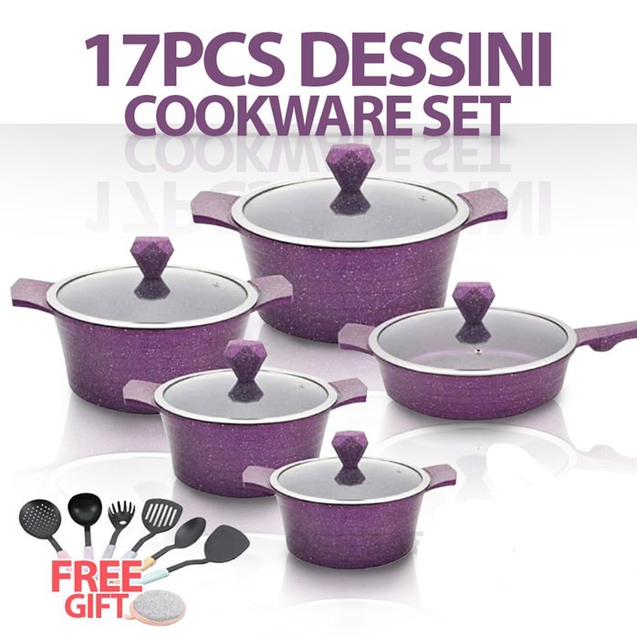 17PCS DESSINI COOKWARE SET Shopee Malaysia