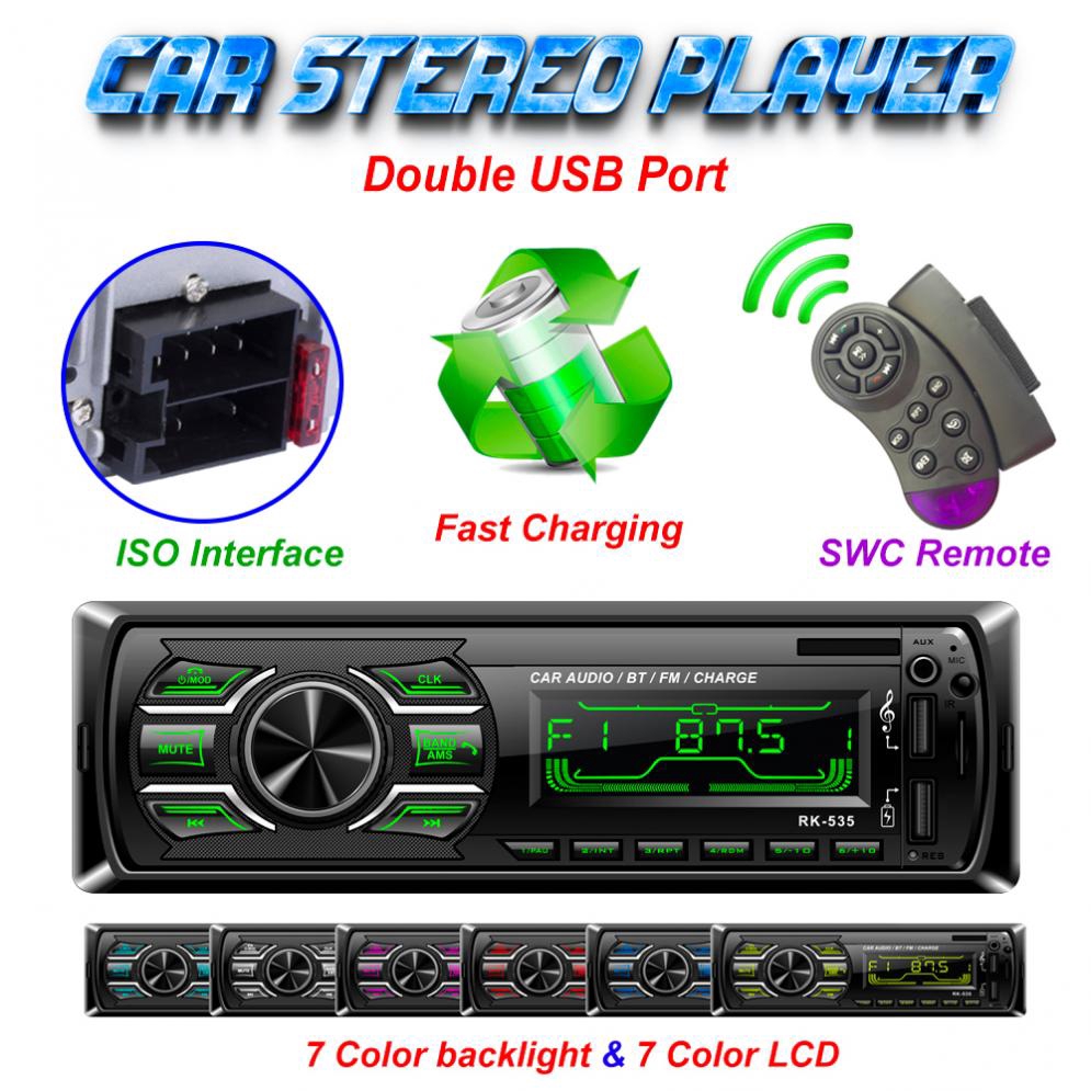 Dc 12v Bluetooth Car Stereo Mp3 Player Dual Usb Port Shopee Malaysia