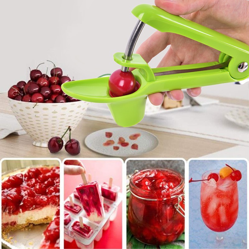 Home Furniture Diy Cherry Pitter Stone Olive Seed Corer Kitchen Handheld Remover Machine Cann Kitchen Tools Gadgets