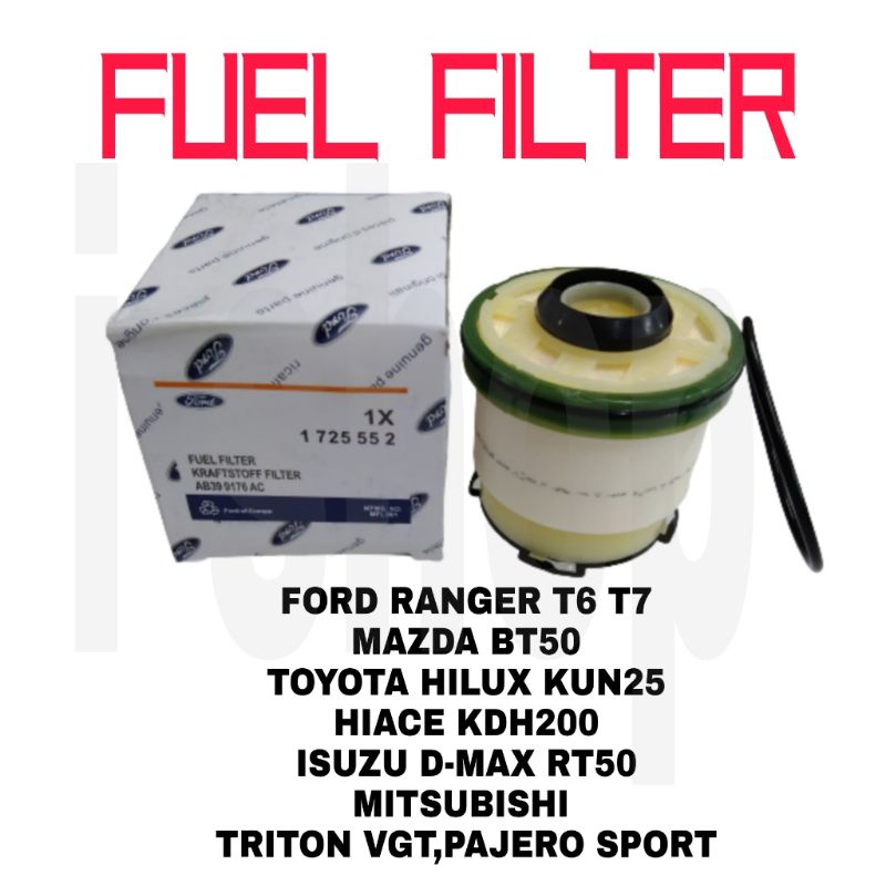 FUEL FILTER FORD RANGER T6 T7,MAZDA BT50,MITSUBISHI TRITON VGT,PAJERO SPORT,ISUZU DMAX RT50