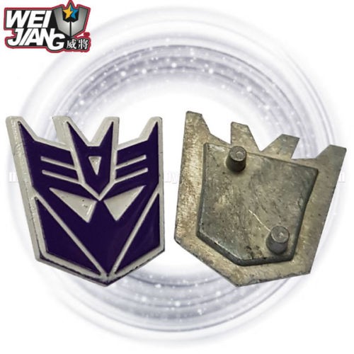 Metal Decepticon Logo Symbol for Weijiang Wei Jiang MPP10B Optimus Prime 
