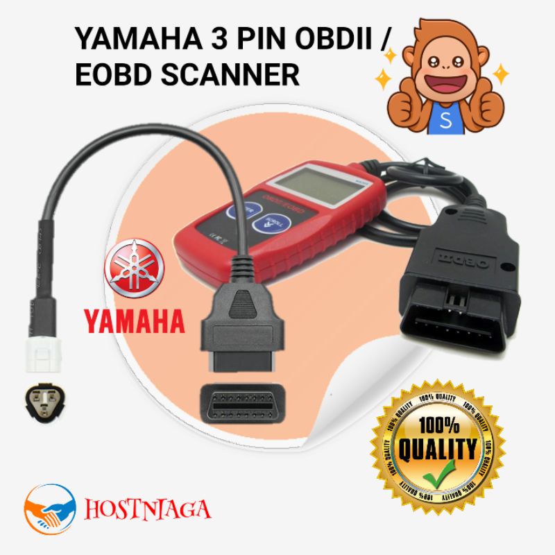 Buy Yamaha 3 Pin To Obd2 Elm327 Fault Code Scanner Diagnostic Tool For Y15 V2 X Max N Max Mt 125 Seetracker Malaysia