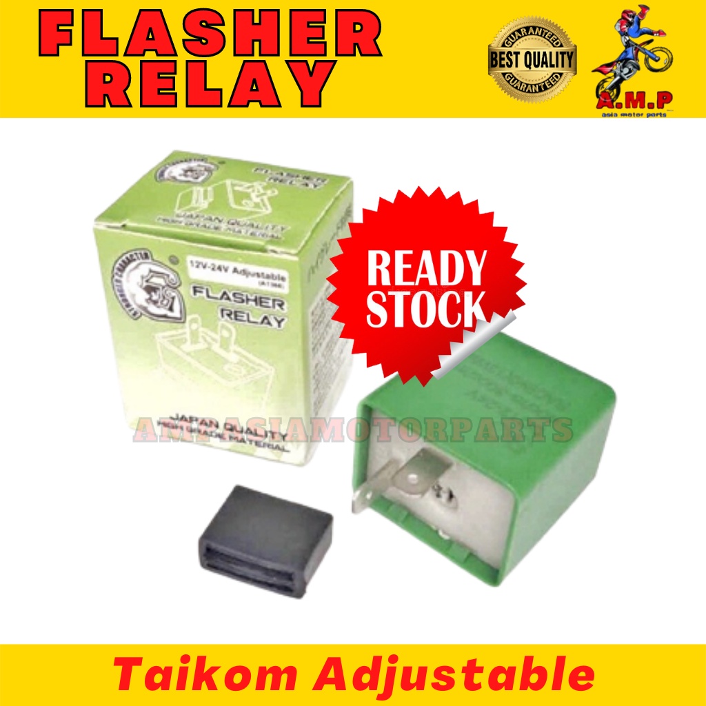 Flasher Relay Signal Condenser Universal 12V-24V Taikom Adjustable ...