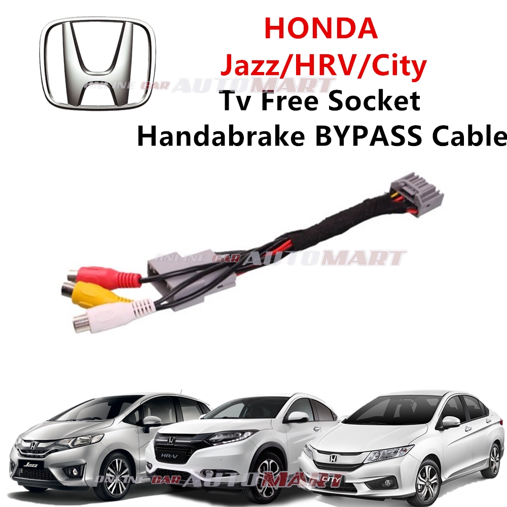 Honda City/Jazz/HRV Plug n Play handbrake ByPass Car DVD Video While