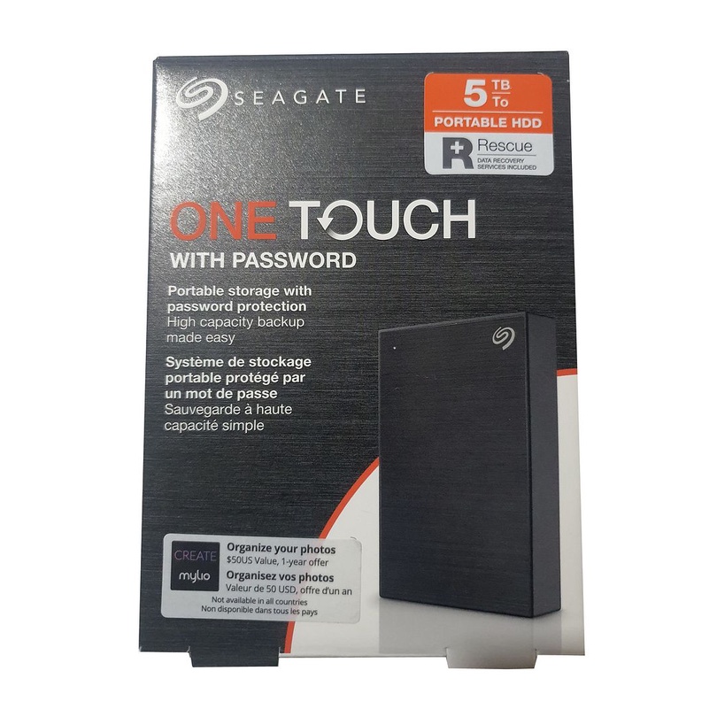 Seagate 5TB 2.5inch One Touch External Hard Disk with Password STKZ5000