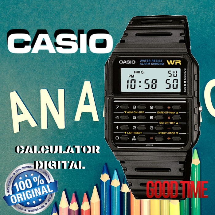 Casio Original Ca 53w 1z Data Bank Calculator Men S Watch 2 Years Warranty Jam Tangan Unisex Casio Watches Shopee Malaysia
