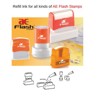 AE FLASH STAMP INK REFILL (10cc) | Shopee Malaysia