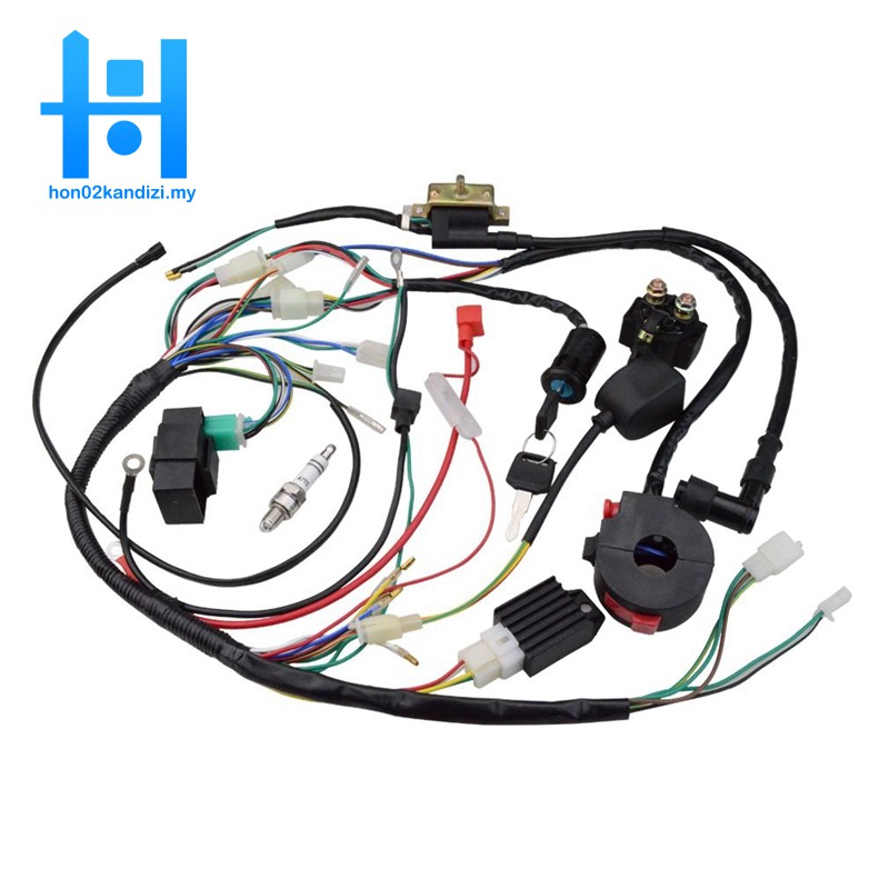 Atv 150cc 200cc 250cc Switch Assembly Wiring Harness Coil Rectifier Cdi Atv Solenoid Spark Plug Quad Pit Dirt Bike Buggy Go Kart Kits Shopee Malaysia