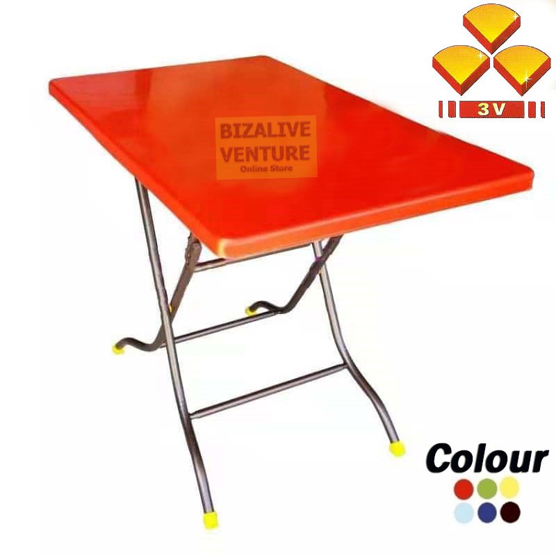 3V Brand High Quality Plastic Folding table 2ft x 3ft Hawker Table Rectangle Shopee Malaysia