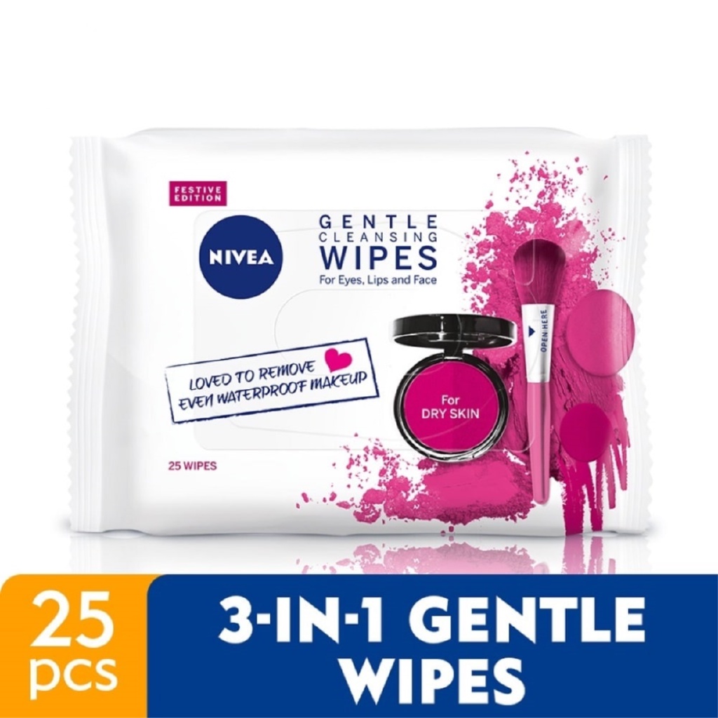 Nivea Face Care Gentle Cleansing Limited Edition Wipes 25's Shopee
