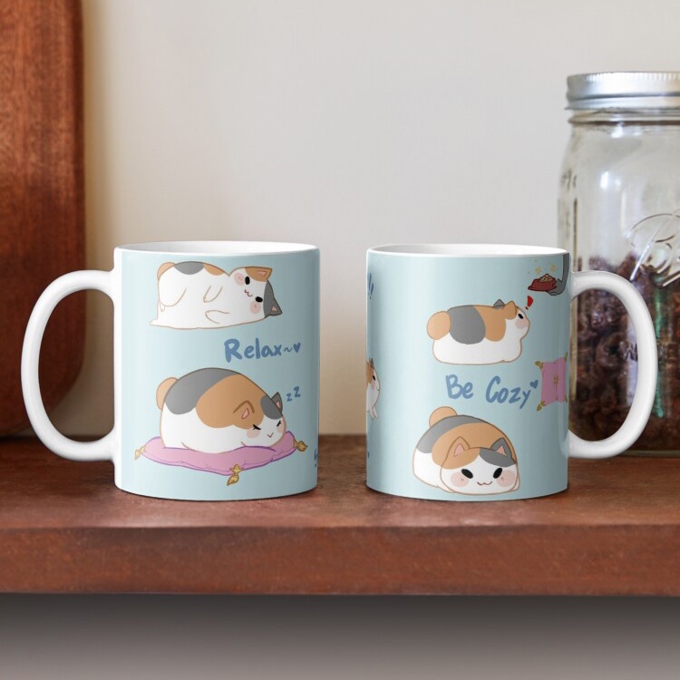 Cozy Fat Cat Ceramics Coffee Mug