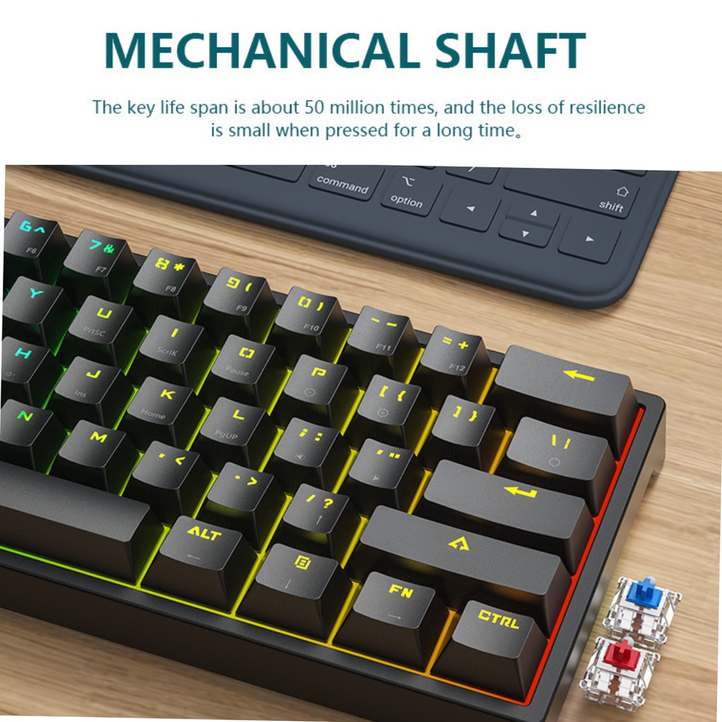 LEAVEN K620 Gaming Mechanical Keyboard Computer Notebook Wired Keyboard ...