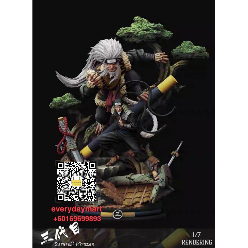 Buy Naruto Series Hiruzen Sarutobi 3 Hokage Sandaime Hokage Statues Gk Action Figure 火影忍者三代目猿飞 手办gk雕像 Seetracker Malaysia