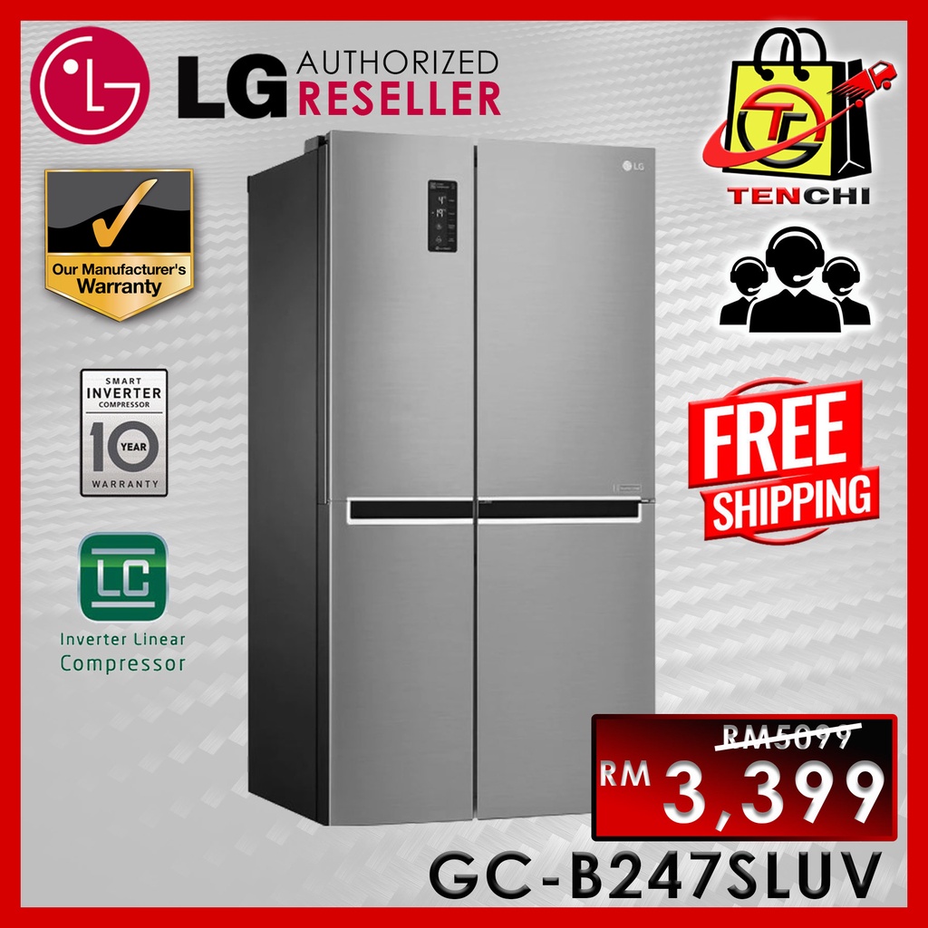 LG GCB247SLUV 626L SidebySide Door Refrigerator 687L Shopee Malaysia