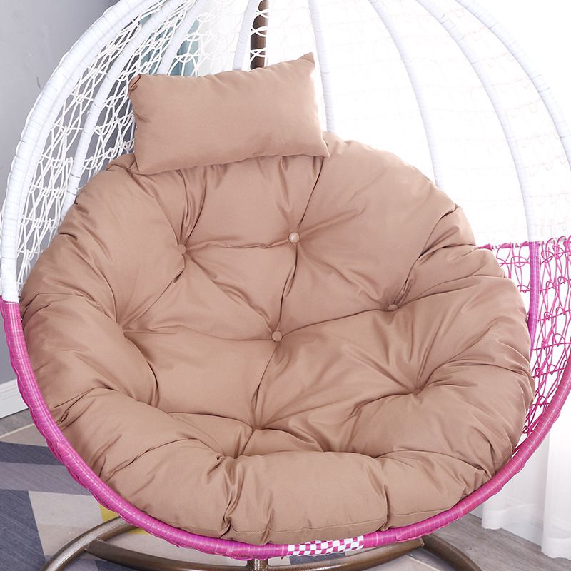 ZHANGYN Hanging Basket Hanging Egg Chair Cushions Hanging Rattan Swing Chair Soft Cushion/Hanging Egg Hammock Swing Basket Cushion/Single Rattan Chair Cushion Home Decor Color : Beige 