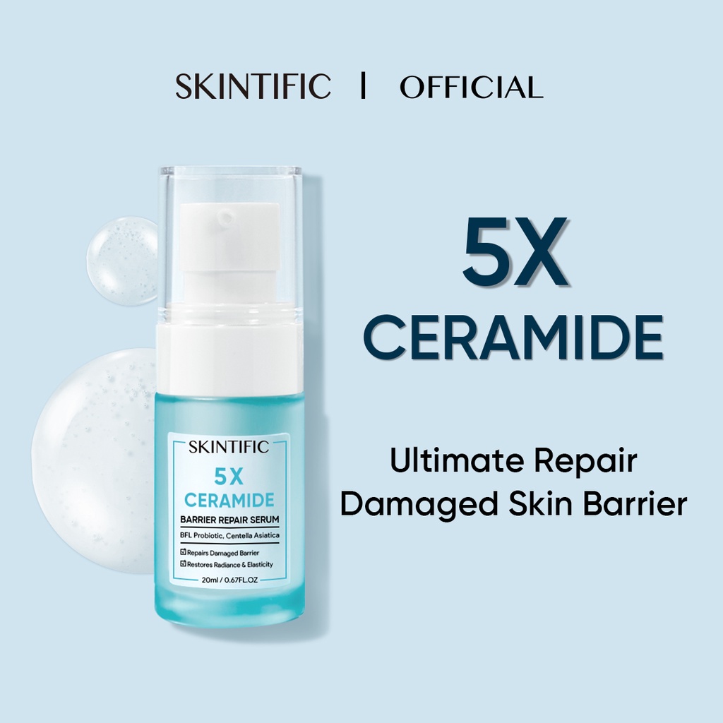 SKINTIFIC 5X Ceramide Skin Barrier Repair Serum Scientific Power Essence Facial Skin (20ml)