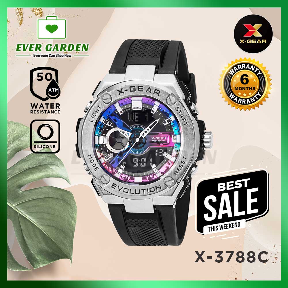 Evergarden X-Gear M-3788C Men Watch Top Luxury Brand Men’s Sports Military Watches 16 Type Color: 15.Moonbow Color(SLV)