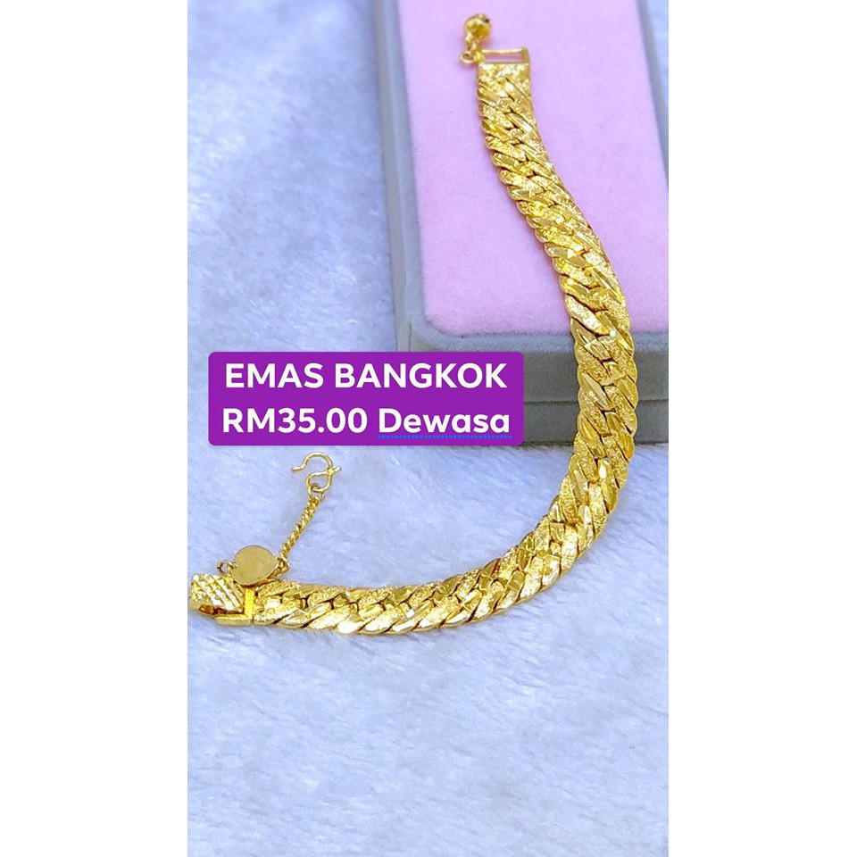 GELANG EMAS  BANGKOK  DEWASA Shopee Malaysia 