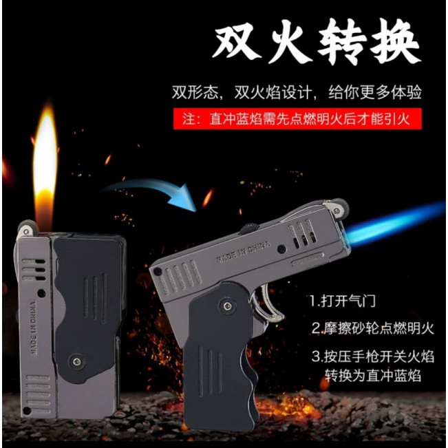 2 in 1 Jet & Ordinary Flame Lighter