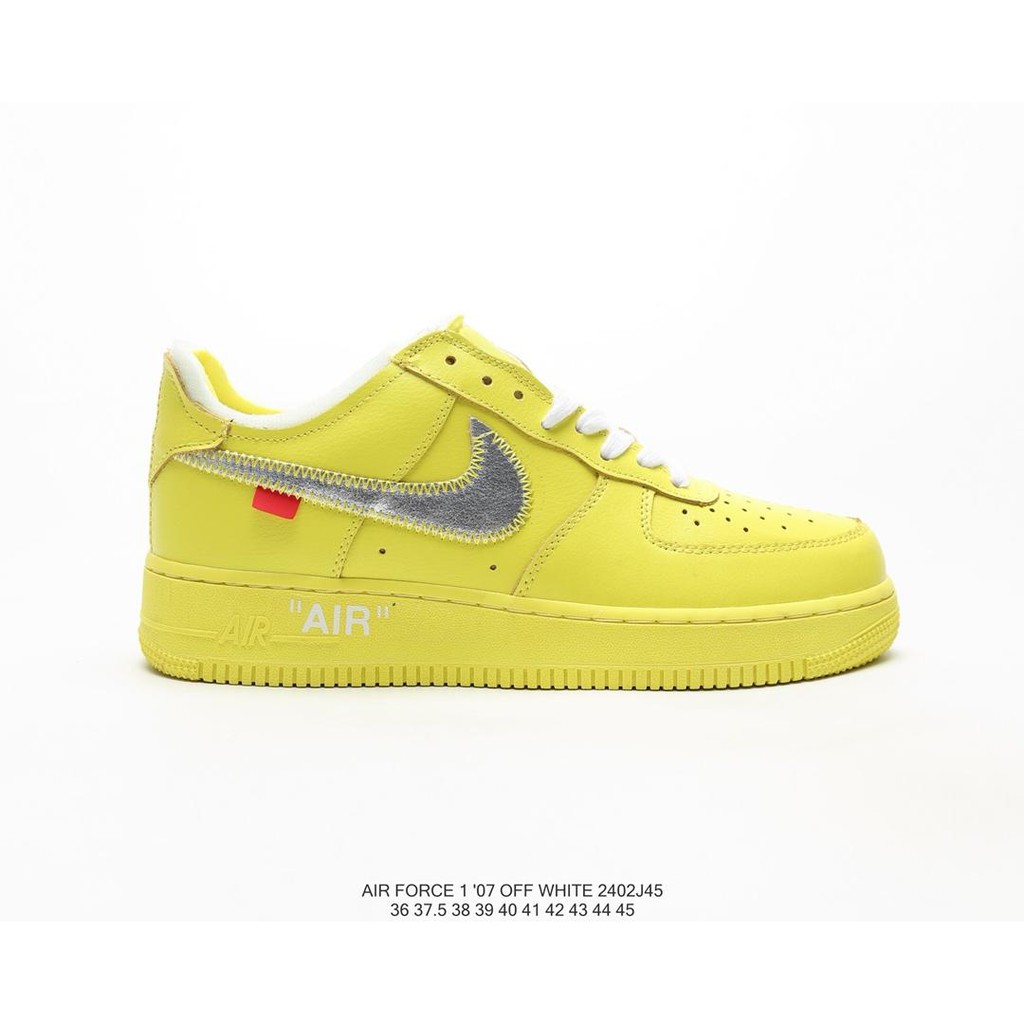 yellow air force off white