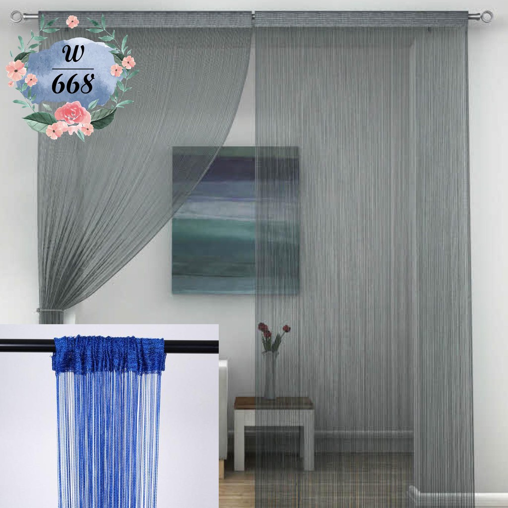 Curtains Leather Line String Doors Windows Decoration For Wedding Polyester New 