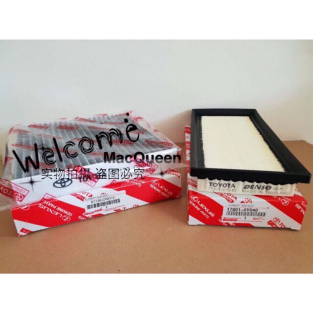 VIOS/Sienta 2013 NCP150 AIR FILTER 178010Y040 + AIRCOND Cabin Filter